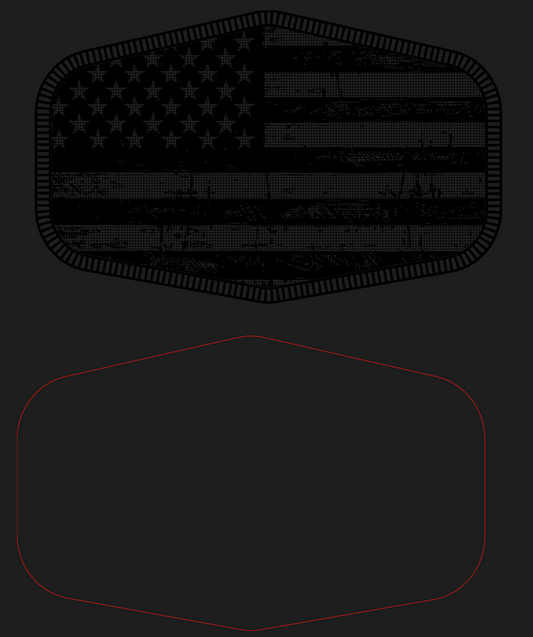 FREE Ronin Distressed line wide hex w/ stitch effect